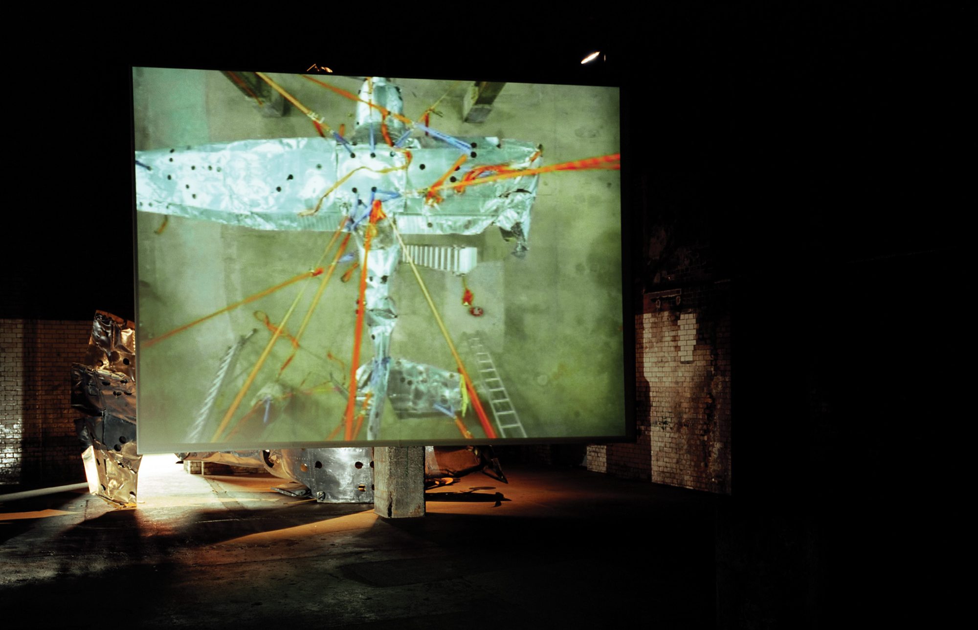Butterfly by Richard Wilson, 2003, installation view at Wapping Hydraulic Power Station