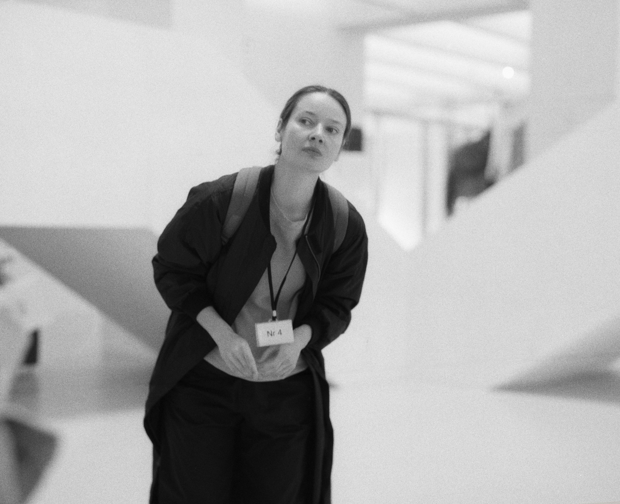 Artist Barbara Kinga Majewska at the Museum of Modern Art Warsaw, 2025. Image by Thomas Zanon-Larcher